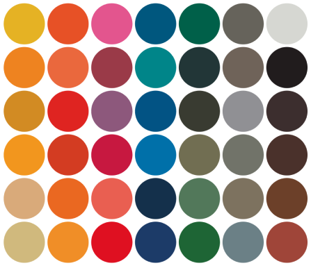 Examples of RAL colors